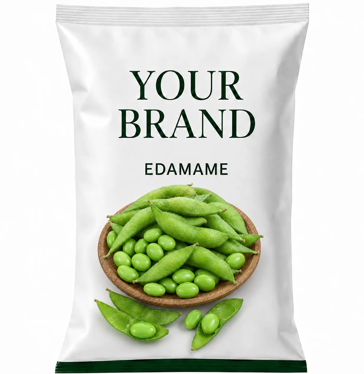 Private-label frozen edamame packaging